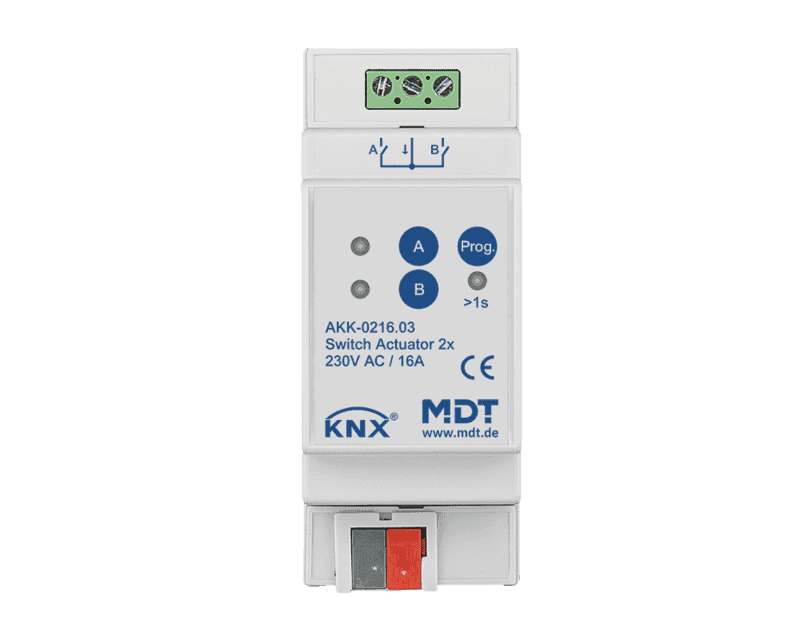 akk-0216-03 KNX Switch Actuator 2-Channel 16A 2SU MDRC - Image 1