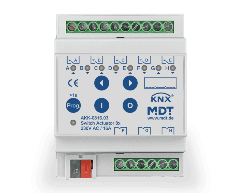 akk-0816-03 KNX Switch Actuator 8-Channel 4SU MDRC 16A - Image 1
