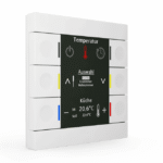 MDT KNX Central Operation Unit Smart 86 – 6-Button with Colour Display (Plastic, Black Matt)