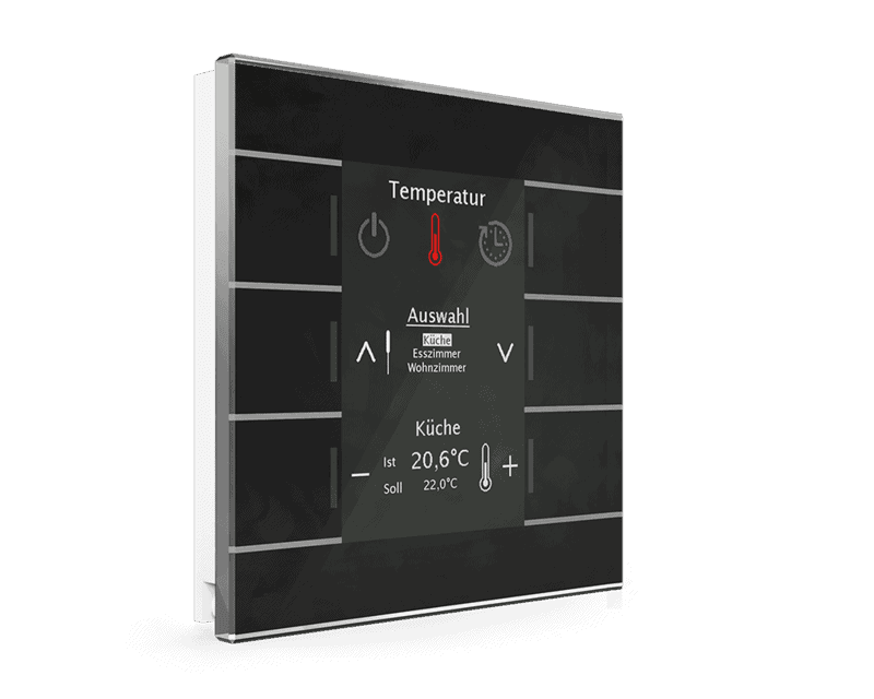 be-gbzs-01 KNX Glass Central Operation Unit Smart Black - Image 1