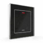 KNX Glass Push Button II Light 1-Gang RGBW, Black