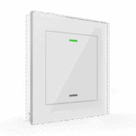 KNX Glass Push Button II Light 1-Gang RGBW with Temperature Sensor, White