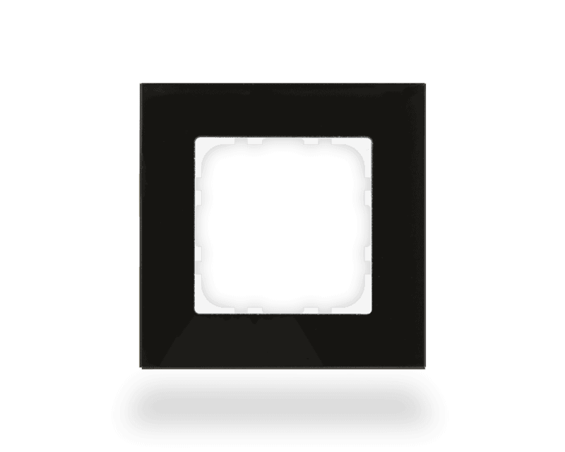 be-gtr1s-01 MDT Glass Frame 1 Gang 55mm Black - Image 1