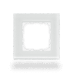 MDT Glass Frame 1 Gang 55mm White