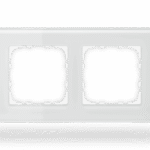 MDT Glass Frame 2-Gang for 63 mm Systems – Black