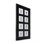 KNX Glass Touch Button Plus 8-Gang Black with Temperature Sensor