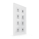 KNX Glass Touch Button Plus 8-Gang White with Temperature Sensor