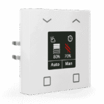 KNX Shutter Push-button Smart 55 4-Gang Colour Display White