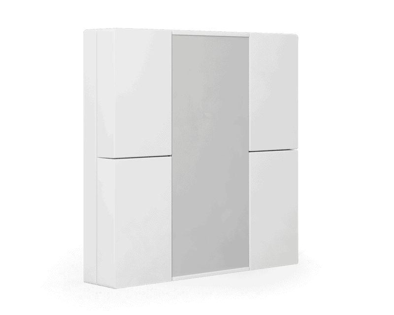be-ta5504-g1 KNX Push Button 55 4-Gang White Glossy - Image 1