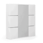 KNX Push Button 55 6-Gang White Glossy