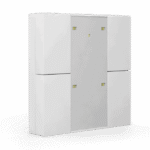 KNX Push Button Plus 55 4-Gang White Glossy