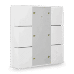 KNX Push Button Plus 55 6-Gang White Glossy