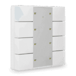 KNX Push Button Plus 55 8-Gang, White Glossy