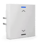 KNX Push Button Light 55 1-Gang RGBW Blinds White Glossy