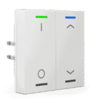 KNX Push Button Light 55 2-Gang RGBW Switch+Blinds White