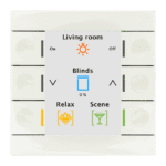 KNX Push Button Smart 86 Colour Display White Glossy