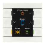 KNX Push Button Smart 86 Colour Display White