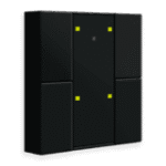 MDT KNX RF+ Push Button Plus RF-TA55A406.01 4-Gang with Actuator Black