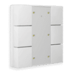 KNX RF+ Push Button Plus 8-Gang with Integrated Actuator White