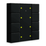 KNX RF+ Push Button Plus 8-Gang with Integrated Actuator Black