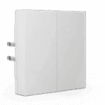 KNX RF+ Push Button Light 55 Basic 2-Gang TS Secure White