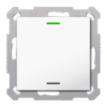 KNX RF+ Push Button Light 55 1-Gang RGBW TS Secure White Neutral
