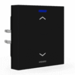 KNX RF+ Push Button Light 55 1-Gang RGBW TS Secure Black Blinds