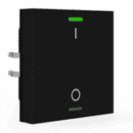 KNX RF+ Push Button Light 55 1-Gang RGBW TS Secure Black Switch