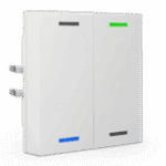 KNX RF+ Push Button Light 55 2-Gang RGBW TS Secure White Neutral