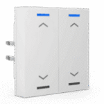 KNX RF+ Push Button Light 55 2-Gang RGBW TS Secure White Blinds