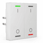 KNX RF+ Push Button Light 55 2-Gang RGBW TS Secure White Switch