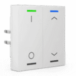 KNX RF+ Push Button Light 55 2-Gang RGBW TS Secure White Switch+Blinds (RF-TAL55T202.D1S)