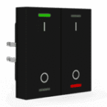 KNX RF+ Push Button Light 55 2-Gang RGBW TS Secure Black Switch×2 (RF-TAL55T206.B1S)