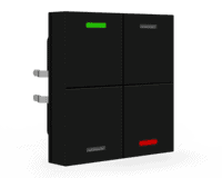 rf-tal55t406-01s KNX RF+ Push Button Light 55 4-Gang RGBW TS Secure Black - Image 1