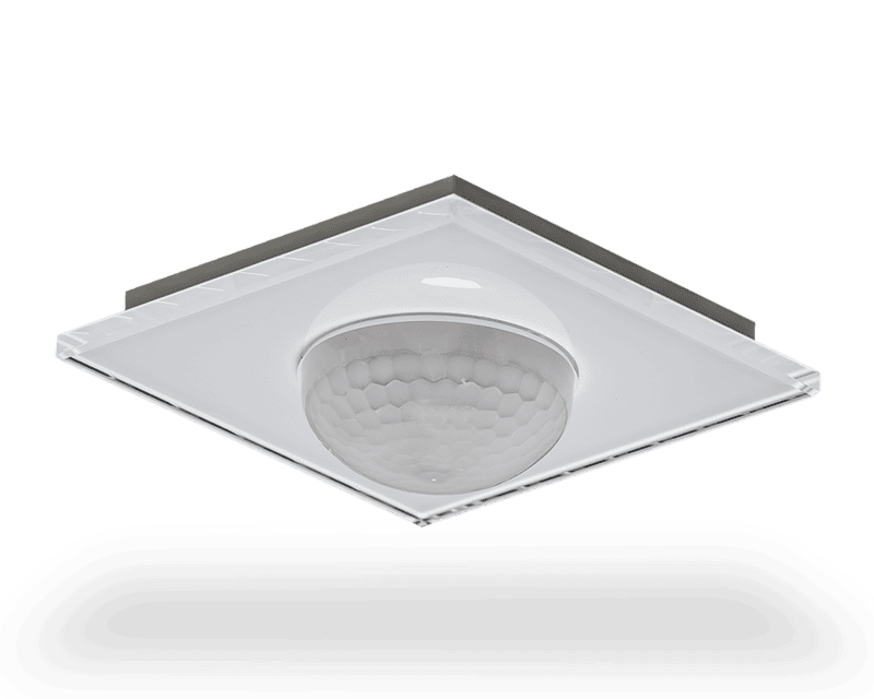 scn-g360k3-03 KNX Glass Presence Detector 360° Constant Light Control with Temperature Sensor, White - Image 1