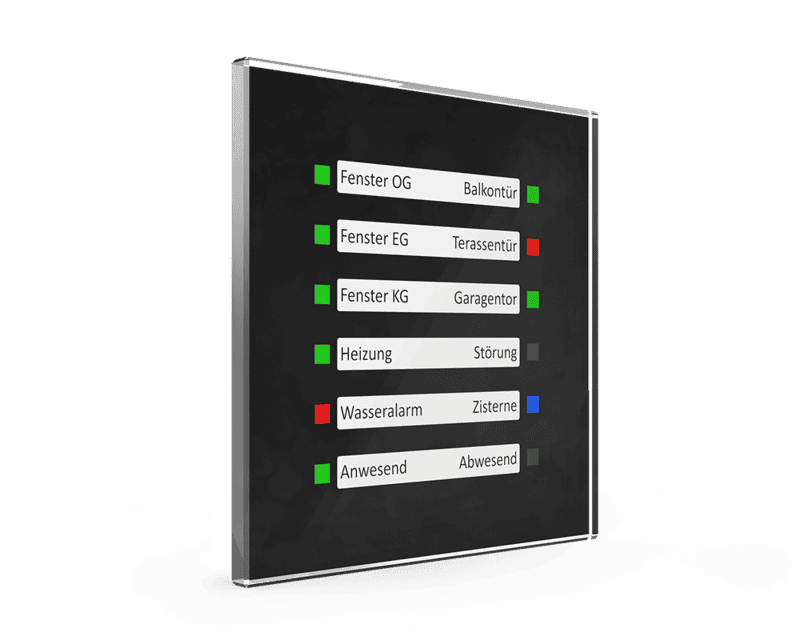 scn-gled1s-01 KNX Glass LED Status Indicator Black - Image 1