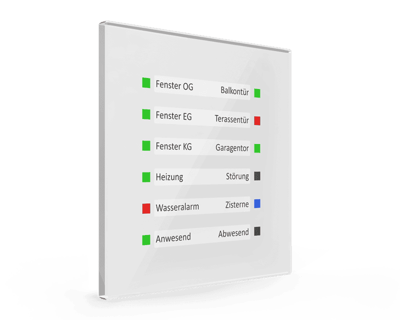 scn-gled1w-01 MDT KNX Glass LED Indicator – Black - Image 1