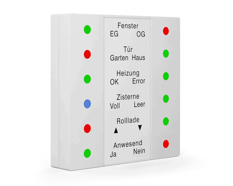 scn-led55-01 KNX LED Indicator 55 White Glossy - Image 1