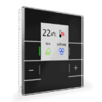 KNX Glass Room Temperature Controller Smart Black