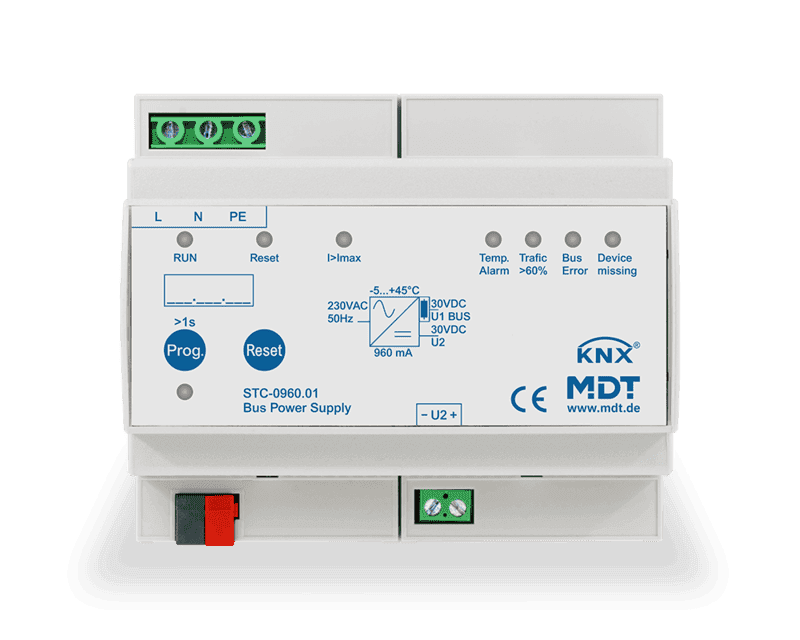 stc-0960-01 KNX Bus Power Supply 960mA with Diagnostics MDRC - Image 1