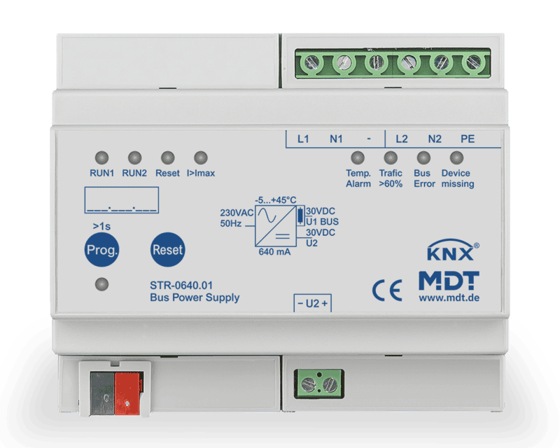 str-0640-01 KNX Redundant Bus Power Supply 640 mA with Diagnostics MDRC - Image 1