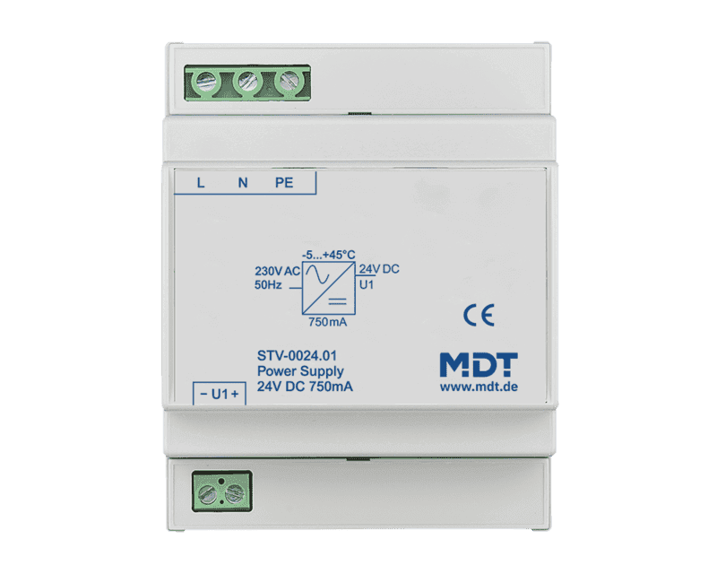 stv-0024-01 Auxiliary Power Supply 750mA 24V DC SELV MDRC - Image 1