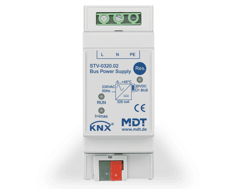 stv-0320-02-321 MDT KNX Bus Power Supply 320 mA, 2SU MDRC - Image 1