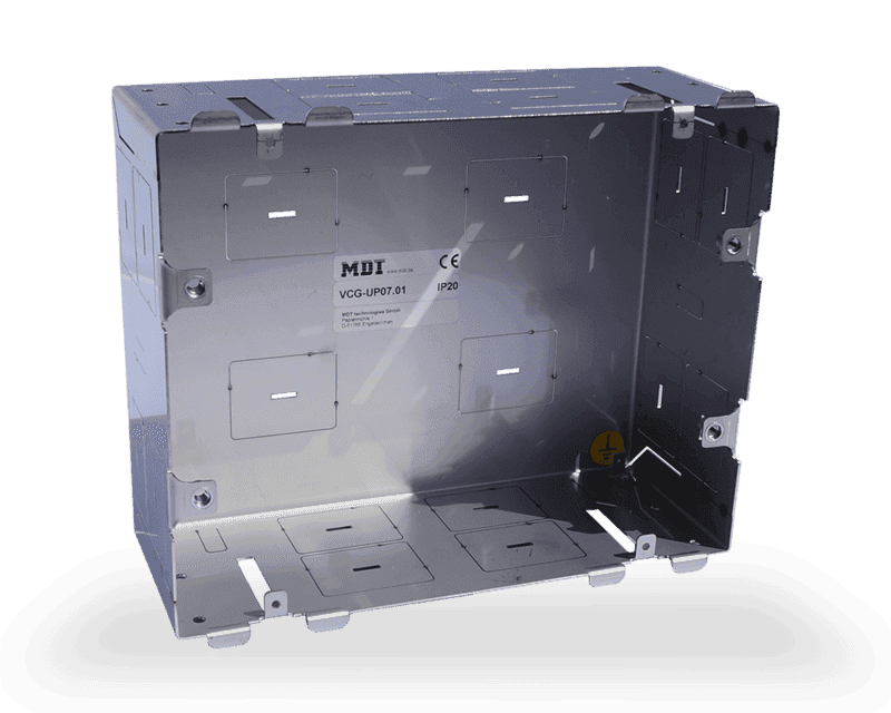 vcg-up07-01 MDT Flush-Mount Metal Back Box for 7-Inch VisuControl - Image 1