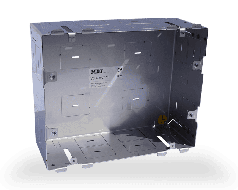 vcg-up10-04 MDT Flush-Mount Metal Back Box for VisuControl 10-Inch Touch Panel - Image 1