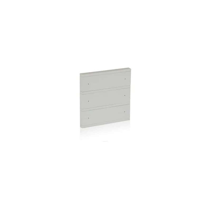 int-os3-0300f0 Oria KNX Switch, 3-Gang, Mustang Gray, Front Status LED - Image 1