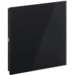 Rosa Crystal KNX Switch, Single, Black, Status LED without Icon