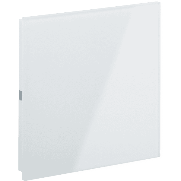 int-rcs0-0200b0 Rosa Crystal KNX Switch, Single, White, Status LED without Icon - Image 1