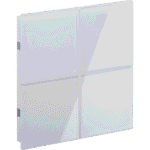 Rosa Crystal KNX Switch, 2-Gang, White, Status LED without Icon