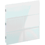 Rosa Crystal KNX Switch, 3-Gang, White, Status LED without Icon